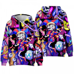 H&auml;mmastav Digital Circus Anime Hoodie Graafilise tr&uuml;kiga dressipluusid Juhuslikud High Street Oversize pulloverid Meeste naiste pikkade varrukatega kampsun XS