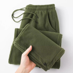 Vintage Paksud Talvised Vabaaja Fliisip&uuml;ksid Meestele Lai Jalg Kotid Soojad Treeningp&uuml;ksid Meessoost Joonistus Jogger P&uuml;ksid S&uuml;gisp&uuml;ksid XXXXXL roheline