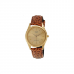 Casio STANDARD seeria, moodne &auml;riretro, klassikaline osutiga, suur sihverplaat, veekindel, kvartsmehhanism, nahkrihm, jaapani ja MTP -1093Q-9A kuld