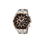Casio EDIFICE lihtne vabaaja mood &auml;riklassika osutitega kolme silma ja kuue osutiga kuup&auml;evan&auml;idik suur korpus veekindel kvartsliikumine EF-539D-1A5 must