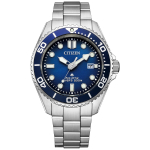 PROMASTER MARINE Seeria Sukelduja 200m Mudel Sinised Helendavad Osutid &Uuml;hesuunaliselt P&ouml;&ouml;rlev [CITIZEN] Eco-Drive Kell, Ja Indeksid, Bezel, Keermestatud Kroon,