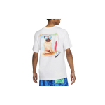 Nike Sportswear Koera Graafilise Prindiga &Uuml;mmarguse Kaelusega L&uuml;hikeste Varrukatega T-s&auml;rk Meeste Topid Valge FD6636-100 XXL