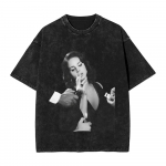 Laulja Lana Del Rey Pesitud Puuvillane T-s&auml;rk Rannaesteetika T-s&auml;rgid Vabaaja Harajuku T-s&auml;rk Meestele L&uuml;hikeste Varrukatega Prinditud Top S&auml;rgid M
