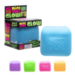 NeeDoh Nice Cube Helendav Tumedas 3 tk - Helendav Fidget M&auml;nguasi Lastele, Nee Doh Pehmed Stressipallid, Sensoorsed Fidgetid, &Auml;revuse Leevenduseks Pehmed M&auml;nguasjad, S