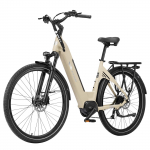 TTGO C7 SE Elektrijalgratas 250W Bafang Keskmise ajamiga mootor 36V18Ah Aku 28-tollised rehvid Maksimaalne s&otilde;iduulatus 120&ndash;140 km Shimano 9-k&auml;iguline H&uuml;draulilised ketaspidurid beež