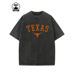 Vintage Texas ja Longhorni prindiga meeste pestud ja M must
