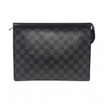 [Kasutatud] Louis Vuitton Pochette Voyage MM 'Must Damier Graphite L&otilde;uend' - Hea #1JN8FFM ONE SIZE