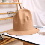 Pharrelli M&uuml;ts Vildist M&uuml;ts Naistele Meestele M&uuml;tsid Must &Uuml;lemine M&uuml;ts Mehelik 100% Austraalia Villa M&uuml;ts M&uuml;ts K&otilde;rgus 18cm &Uuml;hev&auml;rviline Klassikaline Fedoras M&uuml;ts m (56 to 58cm) beige