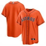 T&auml;ielikult tikitud Houston Astros Houston Astros meeste kampsun-s&auml;rk t&uuml;hi pesapallivorm 3XL, 115KG oranž