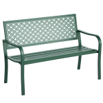 Metallist aiam&ouml;&ouml;bel, 2-kohaline, Ilmastikukindel, 127 cm x 63 cm x 83 cm, Roheline 127 x 63 x 83 cm