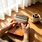 Kalimba p&ouml;idlipianoo 17 klahvi Sisseehitatud hoiukott Kaasaskantav Mbira s&otilde;rmepianoo Kingitus t&auml;iskasvanud algajatele Puiduv&auml;rvi pruun