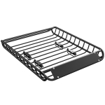 Universaalne katuseraam/katusikorv tuuledeflektoriga, kuni 150 kg, 116 x 92 x 11,5 cm, maasturitele, veoautodele, must 116 x 92 x 11.5 cm must