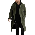 Meeste paks villane mantel L black