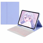 Kott klaviatuuriga Samsung Galaxy Tab A7 10,4-tollisele SM-T500/T505/T507, magnetiline taustvalgustusega klaviatuur Galaxy Tab A7 kaanele Japanese lilla