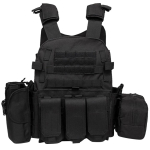 Nailonist rinnakott Molle vest mitmeotstarbeline kamuflaažiga Molle v&ouml;&ouml;vest reguleeritav meeste naiste lahinguvarustus v&auml;litingimusteks jalgrattas&otilde;iduks One Size sinine