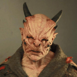 Halloween Hirmutav Warcrafti Mask Cosplay Lateksist Deemonipea Peakate Pidu Demon Mask - Black Horn brown