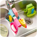 Double Sink Caddy Sadul Style K&ouml;&ouml;gi Organiseerija Hoiu K&auml;snahoidja Rack Tool Juhuslikud V&auml;rvid