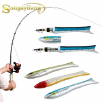 Sougayilangi &otilde;ngeritv, 160 cm spinning, sobib lastele T&auml;iskasvanutele paadip&uuml;&uuml;giks punane