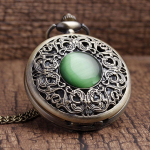 Pronksist &otilde;&otilde;nsa imitatsiooniga nefriitkivist kaelakee ripatsid Dan Green Chian meeste naiste taskukell antiikne pronksiv&auml;rv