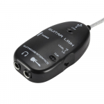 Kitarri ja USB-liidese kaabli adapteri helipistiku salvesti arvuti/arvuti jaoks must
