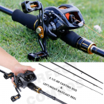 Baitcasting ridvad + rullide kombod 4 sektsiooni Baitcaster ridvaga &otilde;ngeritva rullide kombod 704-2.1m-kmr left