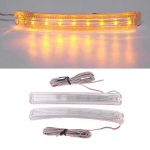 2 tk universaalne pehme merevaigukollane 9 Smd12V LED-auto tahavaatepeegli m&auml;rgutuli kollane