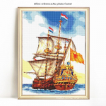 5D-teemantmaaling t&auml;is&uuml;mmarguse purjeka kivist pildi tikandite allahindlus teemant 20X30