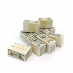 100 lehte/komplekt Mini Dollar 1:12 Nukumaja Miniatuurne Nukumaja Tarvikud Restoran Mini M&auml;nguasjad 100 sheets100 dollar