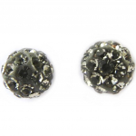 Les Tr&eacute;sors De Lily [L9745] - Boucles Argent 'Sissi' gris (cristal) hall
