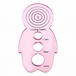 Plastikust paberist Quilling Curling Board DIY k&auml;sit&ouml;&ouml;riist Laste kunstitarbed roosa