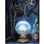 T&auml;ielik 5D Teemantmaal Maagiline pall Mosaiik Tikand Ristpistes Kodukaunistus K&auml;sitsi valmistatud kingitus 20X25CM