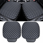 Luksusauto nahast istmekate Must autopadja kate Universaalne autopadja autoosad 2 Pack Font Seat