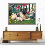 T&auml;isruudukujuline teemantv&auml;rvimiskoer, 5D DIY teemanttikandid, m&uuml;&uuml;k loomade ristpistes komplekt, kodukaunistuse kingitus Full Round 20X30CM