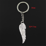 Mood Angel Wings 50x17mm ripats 30mm v&otilde;tmehoidja metallist kett h&otilde;bedane v&auml;rv meeste auto kingitus suveniirid v&otilde;tmehoidja