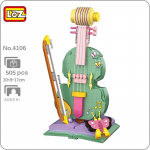 LOZ 4106 Multifilm Muusikainstrument Viiul M&auml;rkmik Liblikapudel DIY Mini klotsid Tellised Ehitusm&auml;nguasi lastele Kingitus ilma karbita