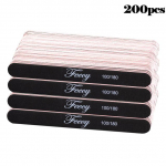 200 tk/partii hallid liivapaberist k&uuml;&uuml;neviilid 100/180 kahepoolne puhverplokk poleerimismasin pedik&uuml;&uuml;r manik&uuml;&uuml;r k&uuml;&uuml;nekunsti liivapaber hulgim&uuml;&uuml;k