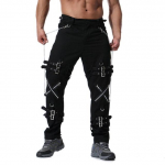 Meeste mood Hip Hop Jooksjad Punk Rock Cargo P&uuml;ksid T&otilde;mblukud T&auml;navar&otilde;ivad Meeste vanaaegsed p&uuml;ksid 29 must