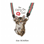 Multifilmi loomaseeria triigitavad &uuml;lekandeplaastrid riietele Kassi k&uuml;&uuml;lik Aplikatsioon Soojus&uuml;lekandega kleebised Riie DIY 18.3x25cm