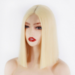 MISSQUEEN s&uuml;nteetilised blondid parukad L&uuml;hikesed sirged Bob parukad naistele Keskosa Loodus kuldsed punased valged igap&auml;evaseks kasutamiseks 14inches&CN