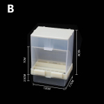 Eemaldatav s&ouml;&ouml;tja lemmikloomade linnukonteiner Papagoi rippuv automaatne s&ouml;&ouml;tja linnus&ouml;&ouml;tja 12.7*7*16cm