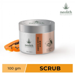 Neolith Papaya Detan n&auml;o- ja kehakoorija 100 g | P&auml;evituse eemaldamine, s&uuml;gavpuhastus, taaselustamine | Orgaaniline, parabeeni- ja SLS-vaba 100 GM oranž