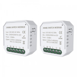 Tuya Zigbee DIY &uuml;hesuunaline nutikas l&uuml;liti v&auml;ike korpus APP kaugjuhtimispult Zigbee l&uuml;liti taimeri tuli 2PCS