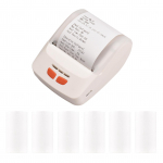 Bisofice'i kviitungiprinter kaasaskantav 58 mm mobiilne termoprinter juhtmevaba BT miniarve pileti printimine 1pc thermal paper roll must