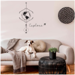 Les Tr&eacute;sors De Lily [A2033] - kleebiste leht  Globe Terrestre Explore  must - 20x70 cm must