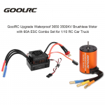 GoolRC Upgrade veekindel 3650 3500KV harjadeta mootor koos 60A ESC kombineeritud komplektiga 1/10 RC autoveokile