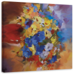 L&otilde;uenditr&uuml;kk Still Life Flowers Bouquet 30x30 mitmev&auml;rviline
