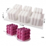 Silikoonvormist kondiitritooted 3D koogidisain Mini cupcake mousse muffini s&uuml;da mull ruudukujuline k&uuml;psetusvorm