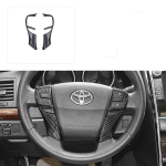 For Toyota 10-18 MarkX steering wheel trim protection sticker car interior modified decorative 02 black