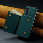 &Auml;rirahakoti funktsionaalne nahk&uuml;mbris Samsung Galaxy Z Fold 4 5g Fold4 Fold 3 Fold3 S23 Ultra S22 Plus S21 Fe S20 kate for samsung z fold 4 roheline