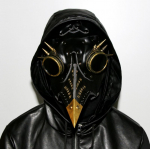 Steampunk Plague Doctor mask meestele t&auml;iskasvanutele m&otilde;eldud Halloweeni luksuslik nahkmask Plague Doctor Cosplay PU Steam Punks mask karnevali rekvisiit valge